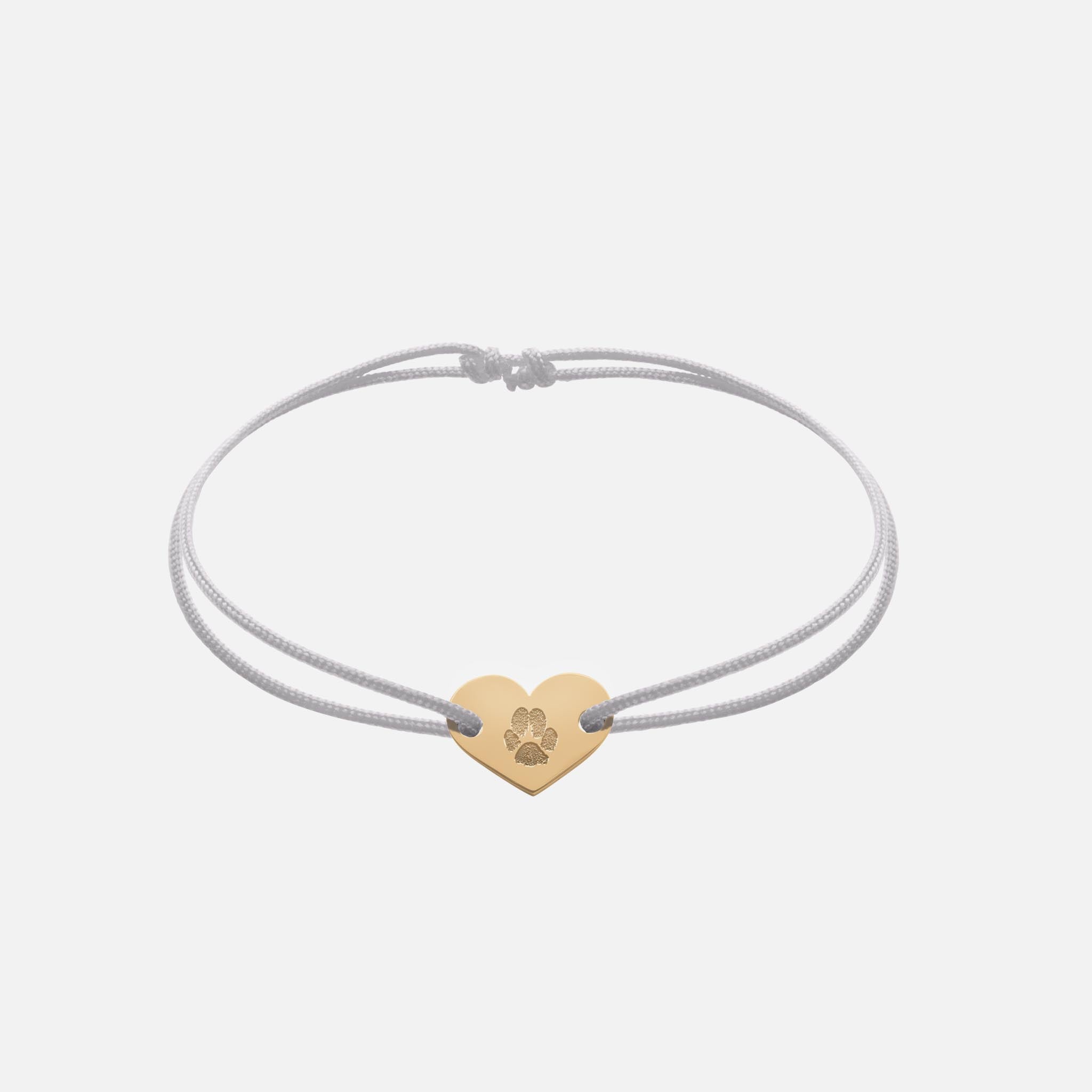 Freundschaftsband mit Herz (Gold)