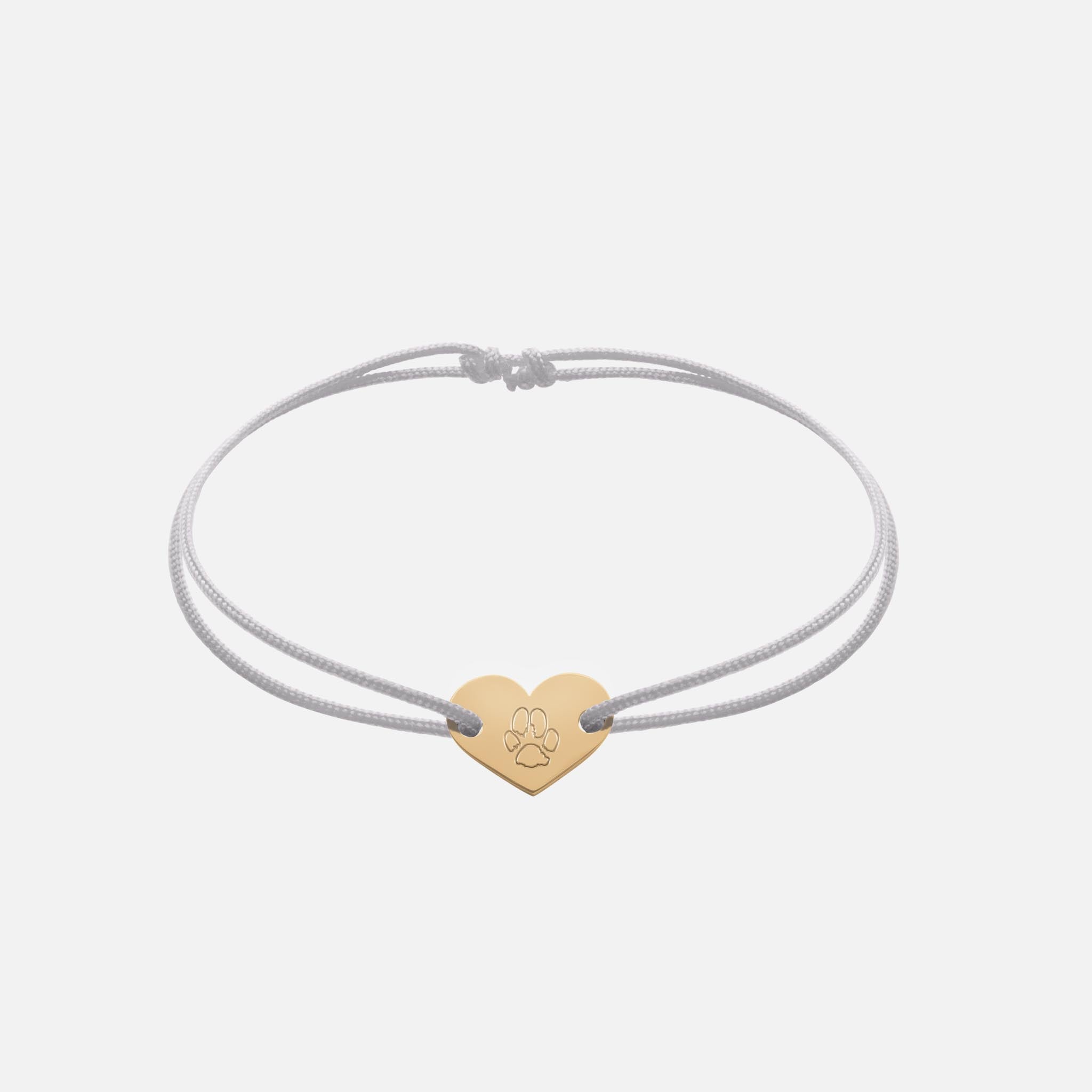 Freundschaftsband mit Herz (Gold)