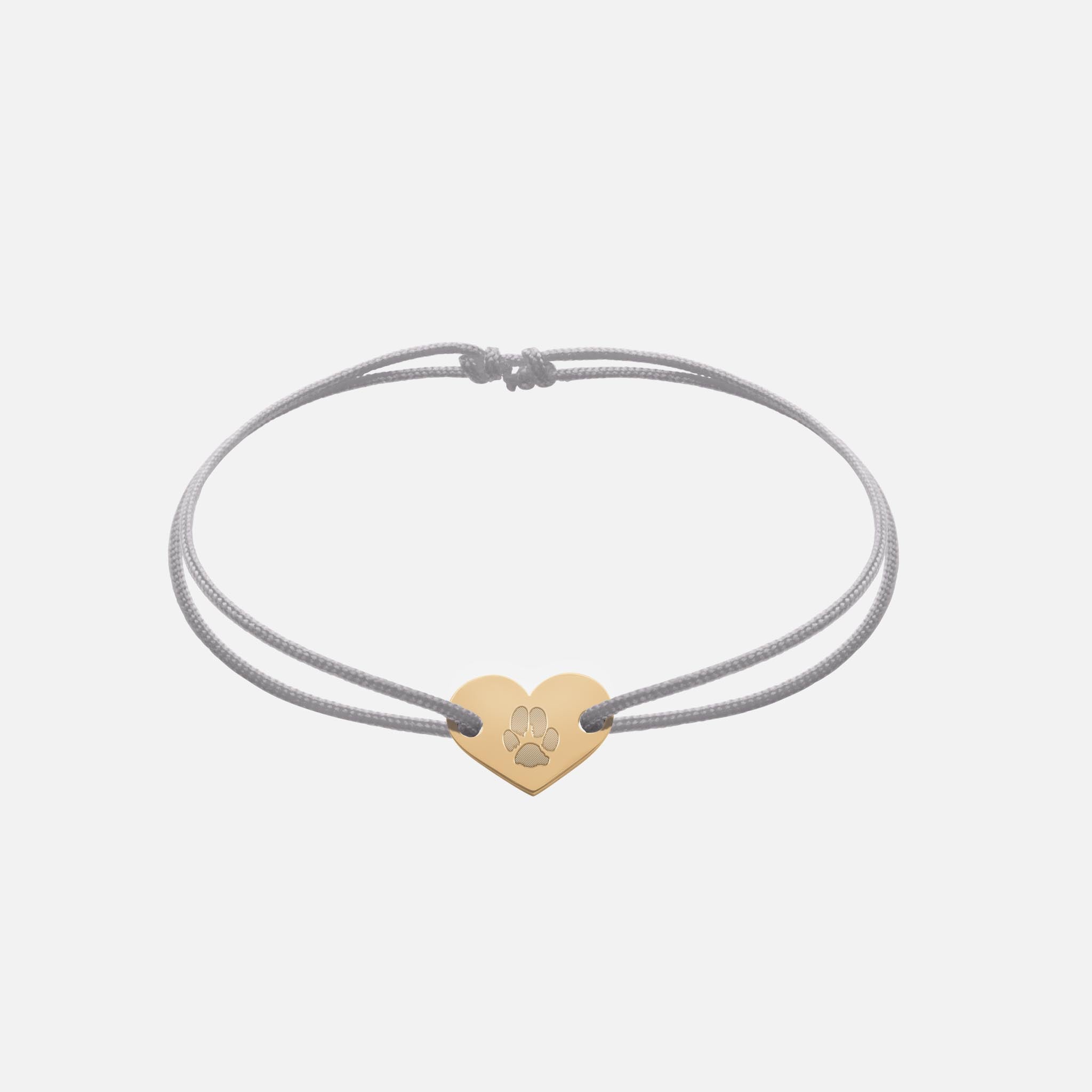 Freundschaftsband mit Herz (Gold)