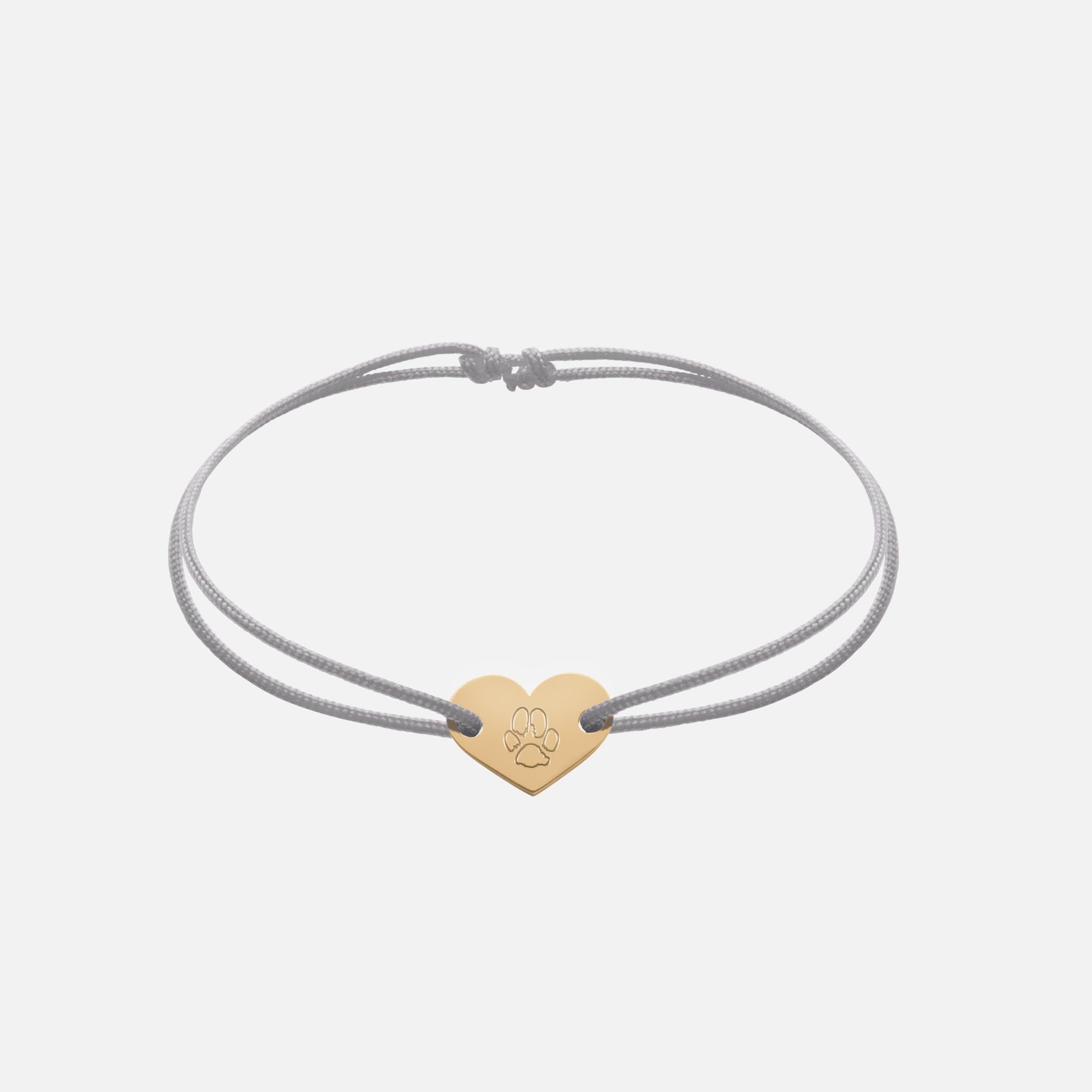 Freundschaftsband mit Herz (Gold)