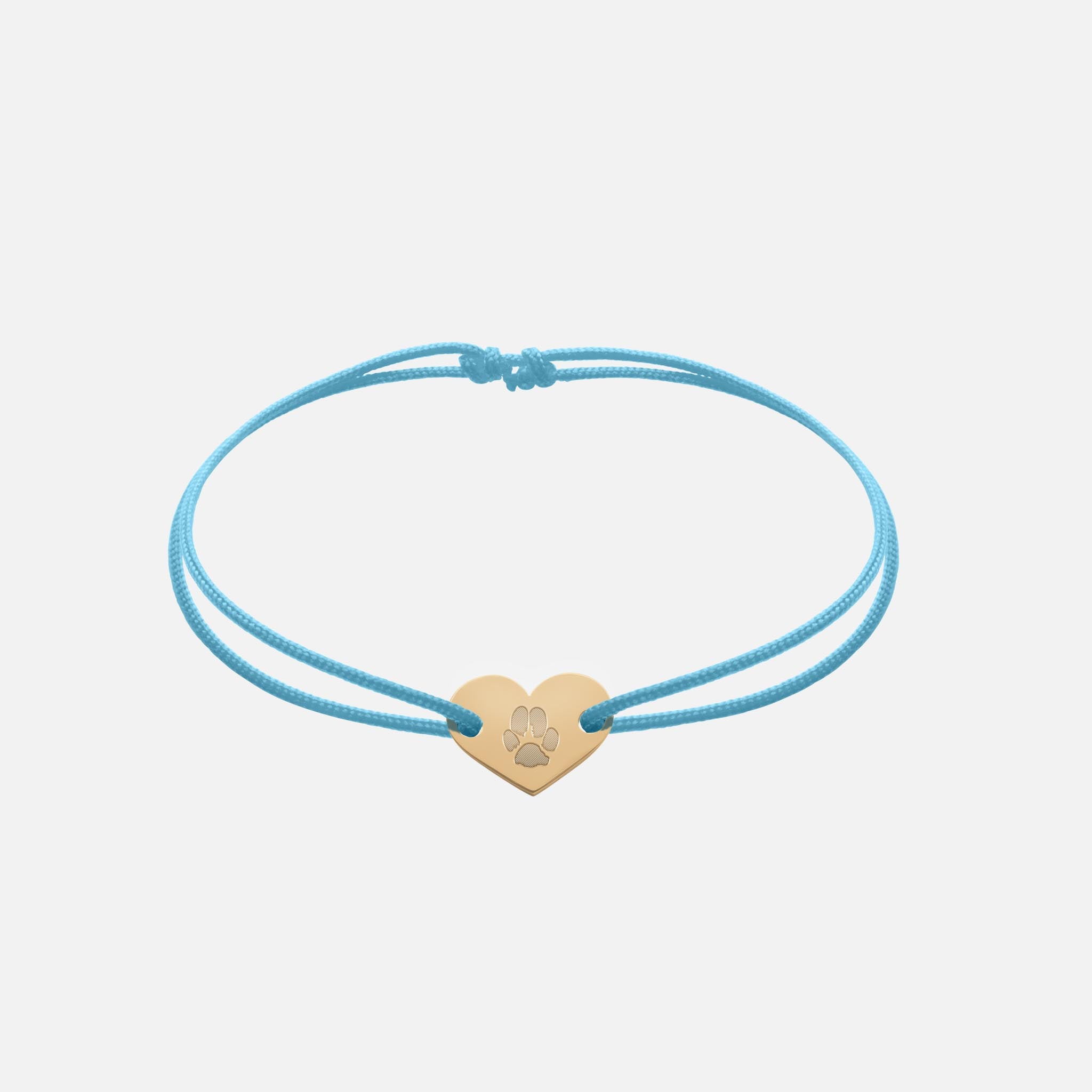 Freundschaftsband mit Herz (Gold)