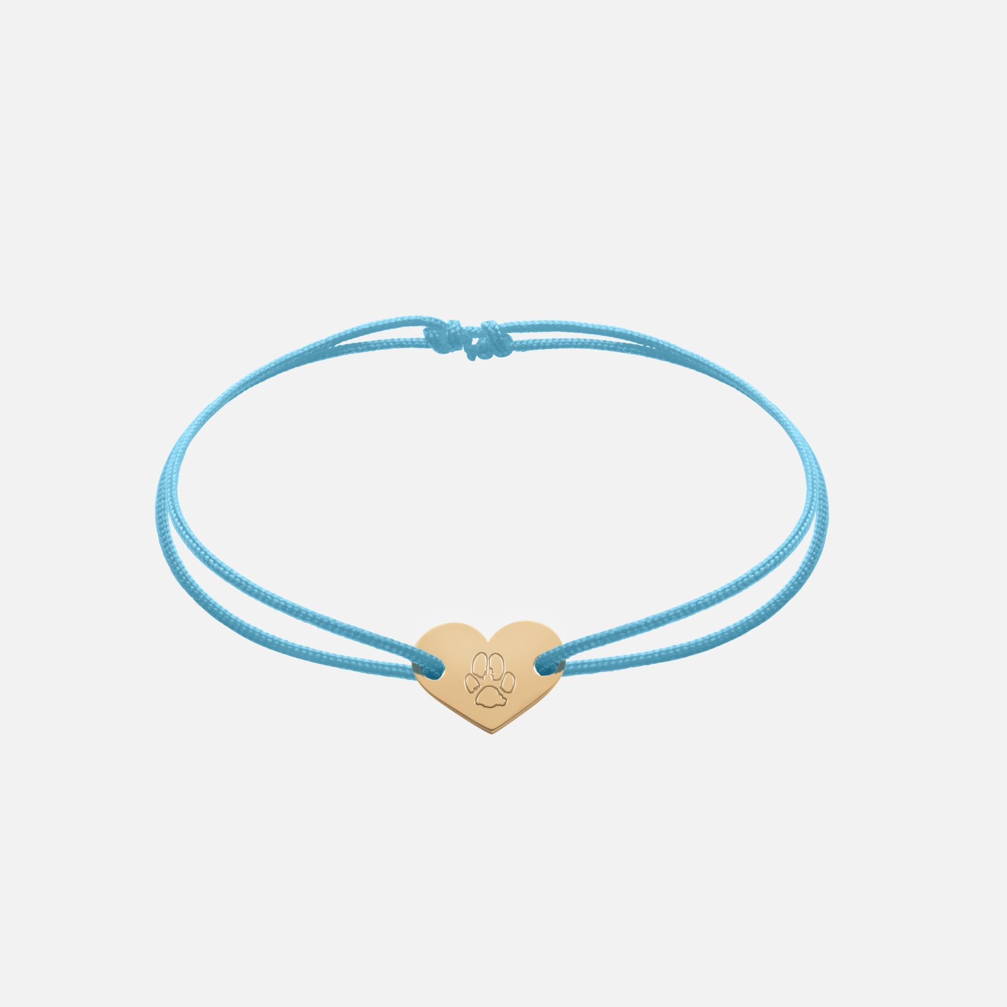 Freundschaftsband mit Herz (Gold)