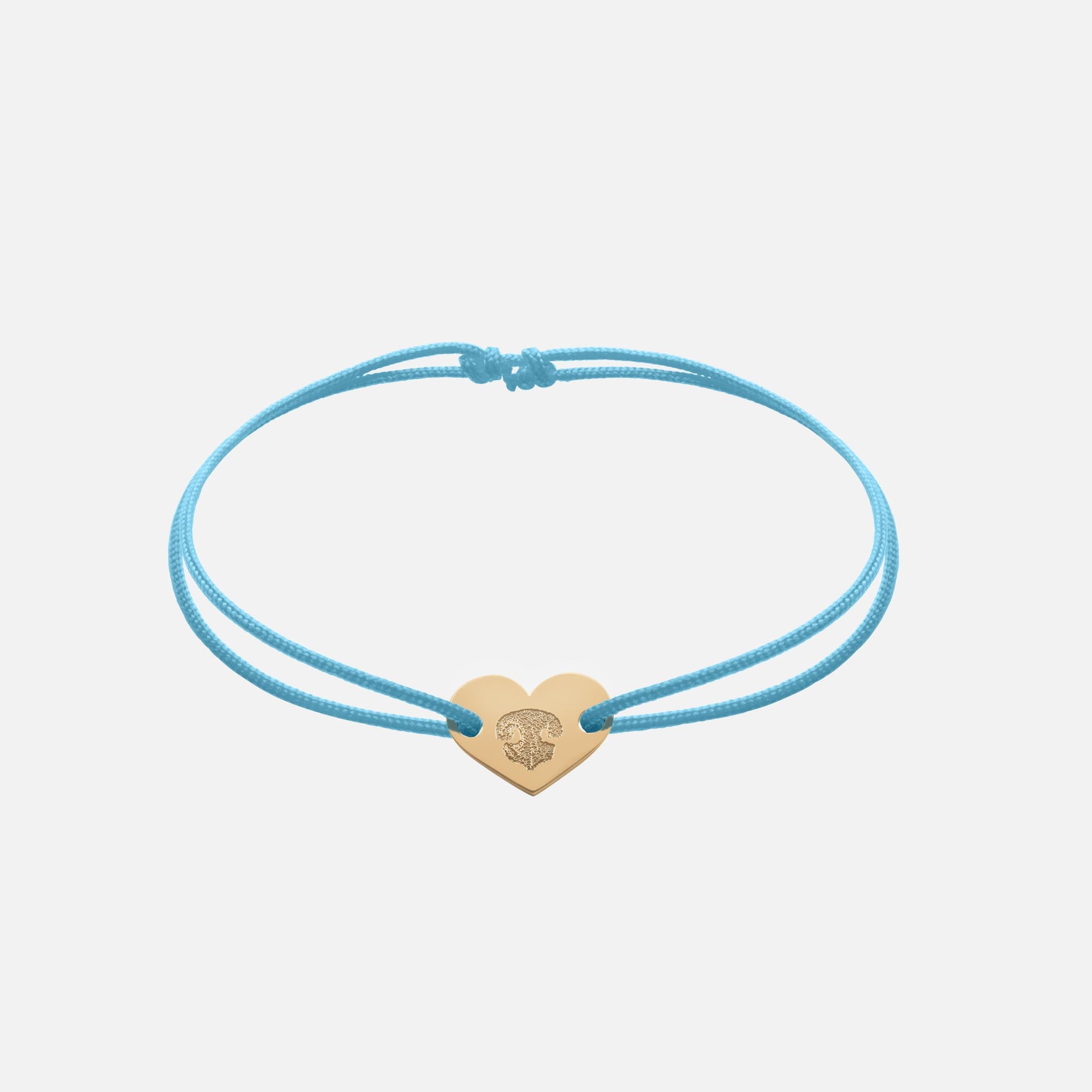 Freundschaftsband mit Herz (Gold)