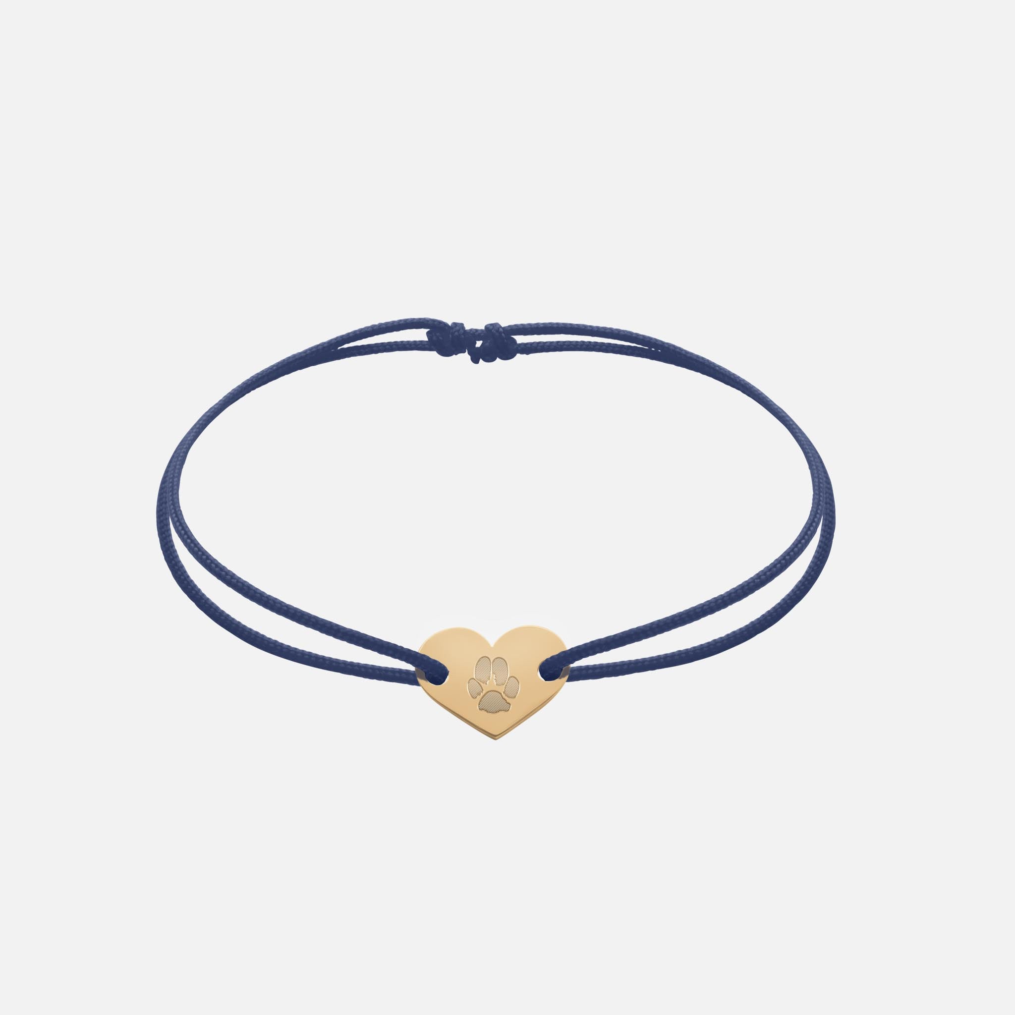 Freundschaftsband mit Herz (Gold)
