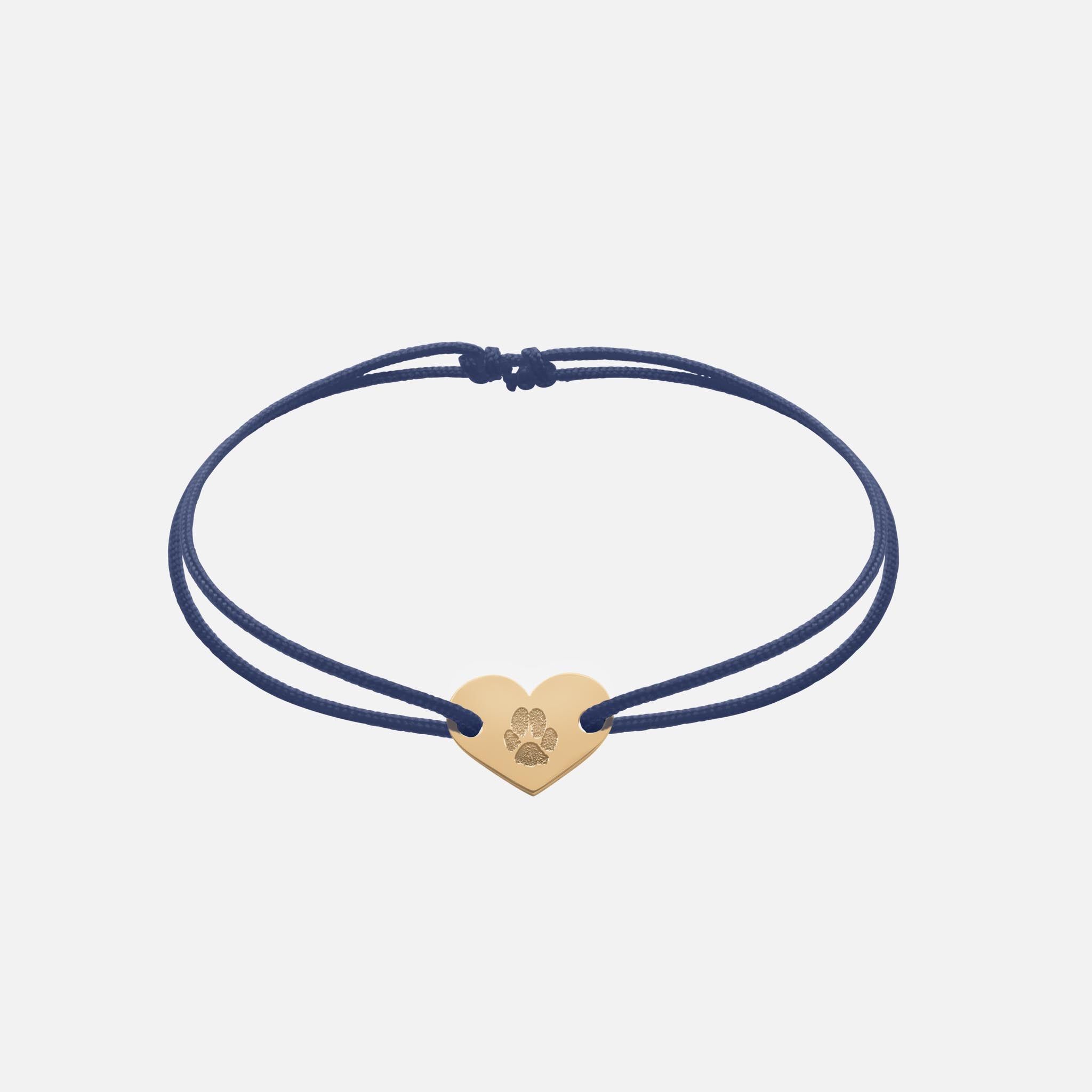 Freundschaftsband mit Herz (Gold)