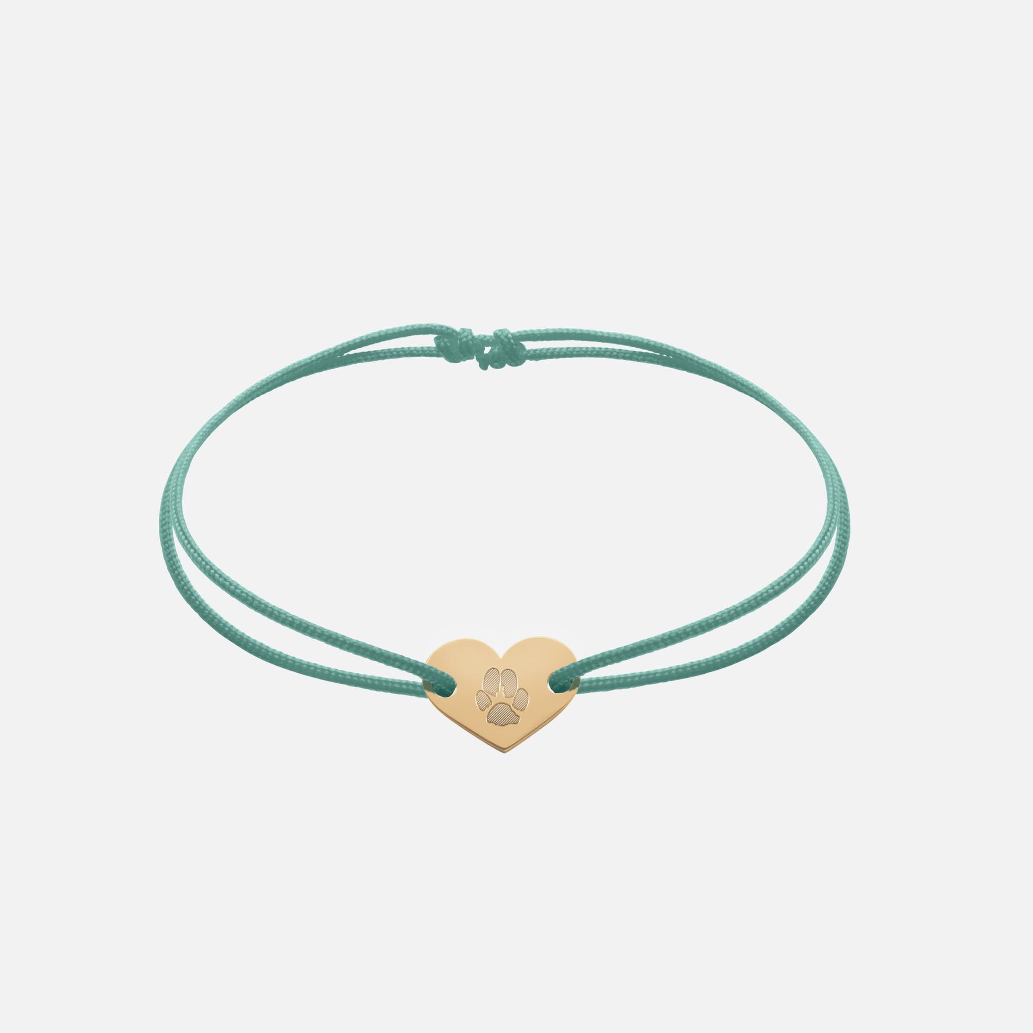 Freundschaftsband mit Herz (Gold)