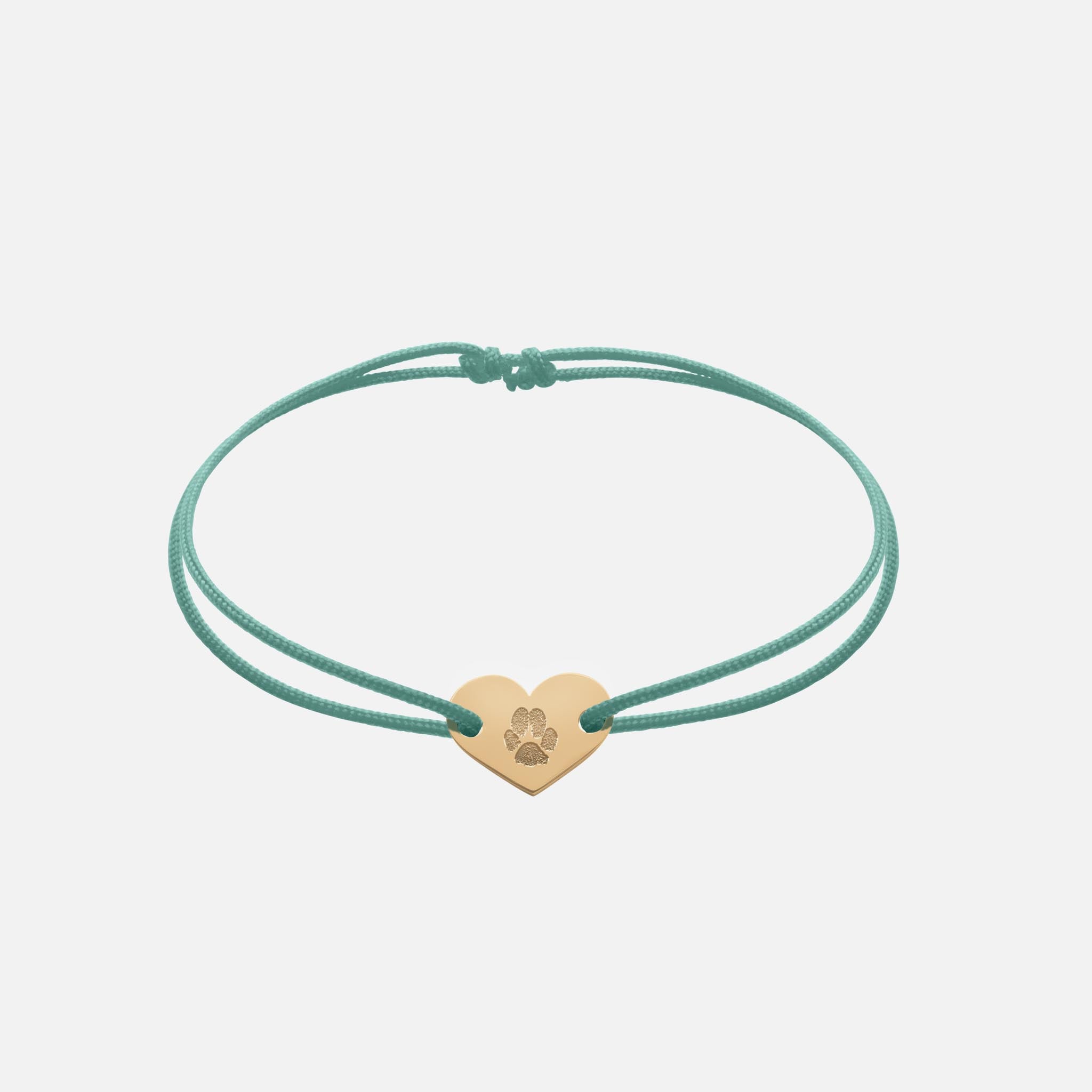 Freundschaftsband mit Herz (Gold)