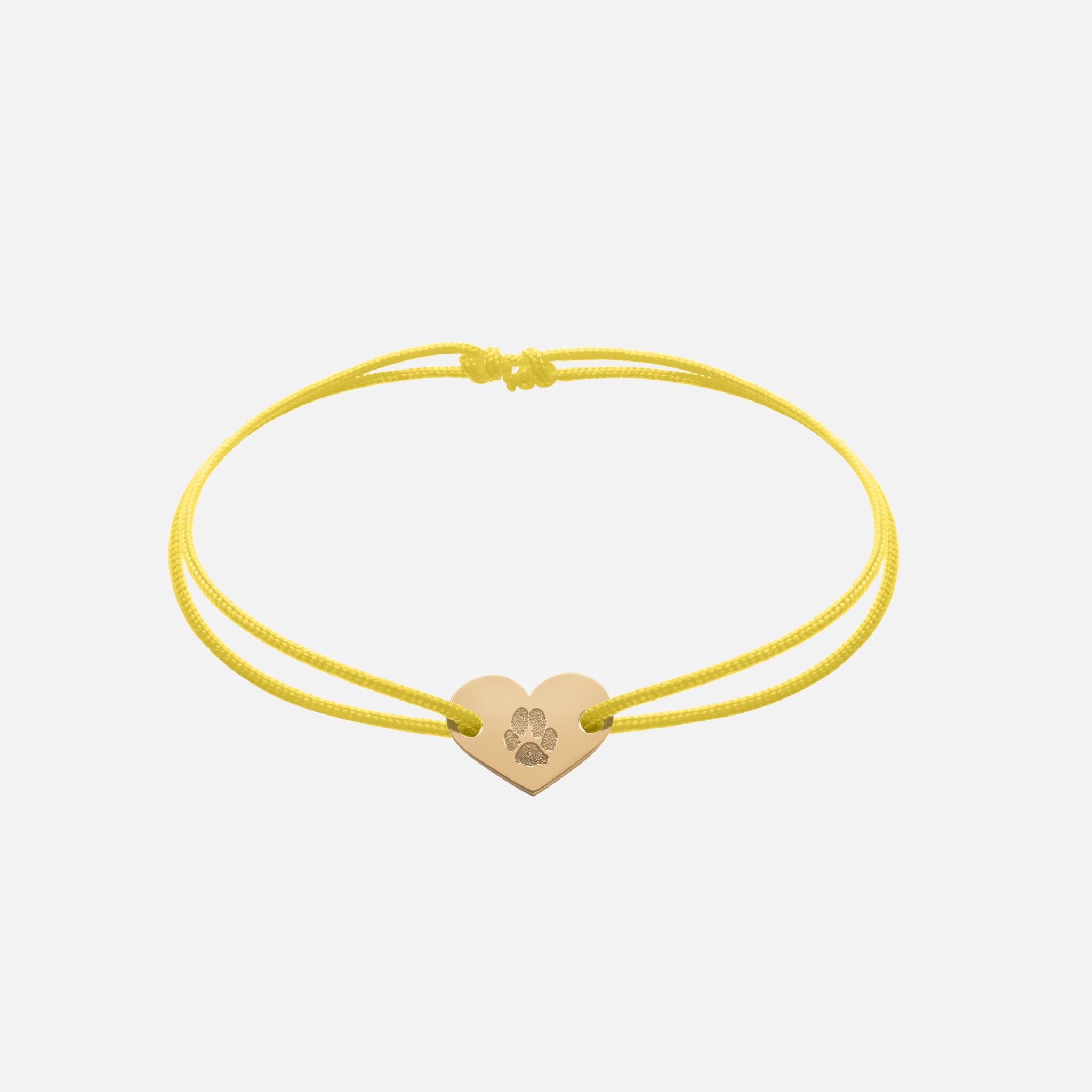 Freundschaftsband mit Herz (Gold)