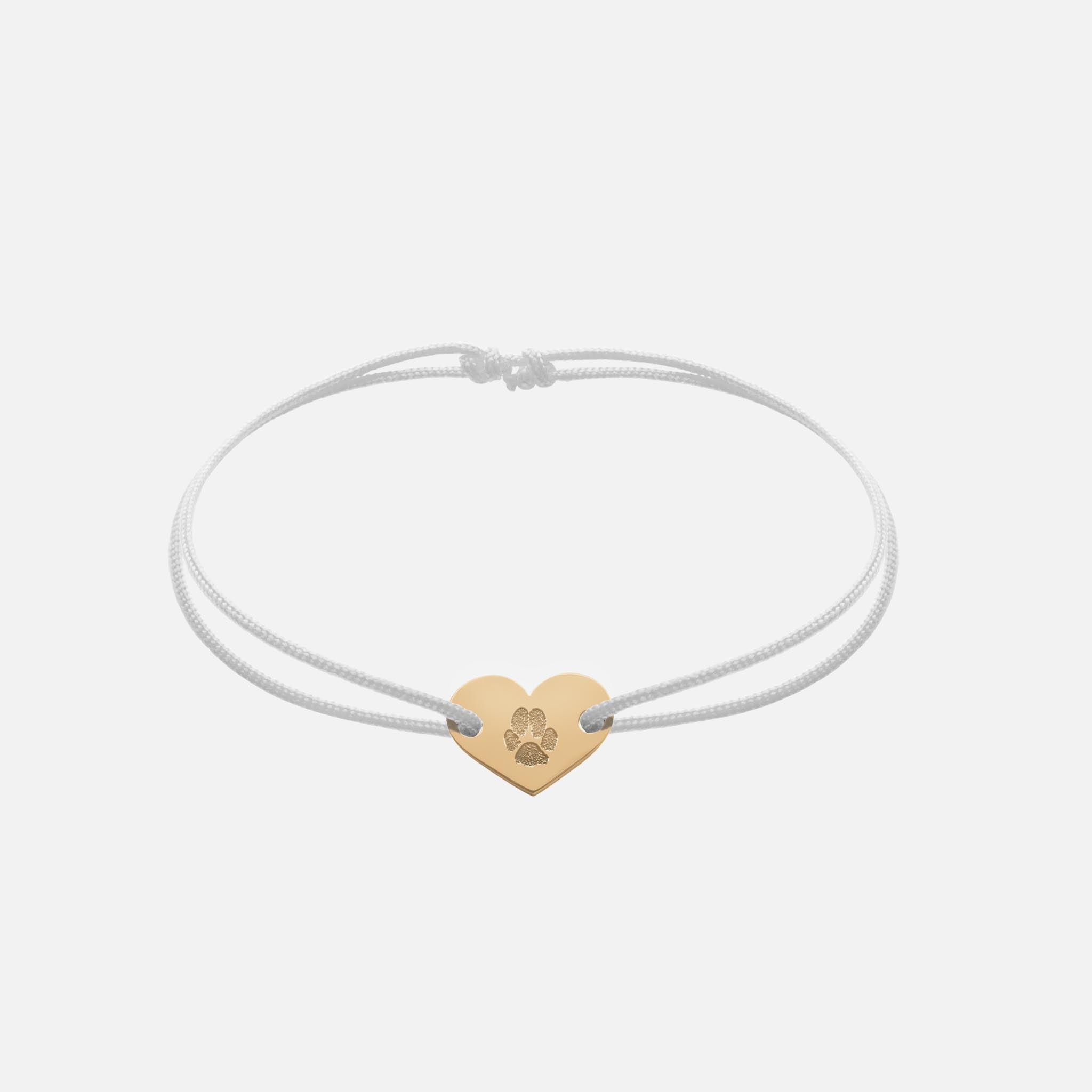 Freundschaftsband mit Herz (Gold)