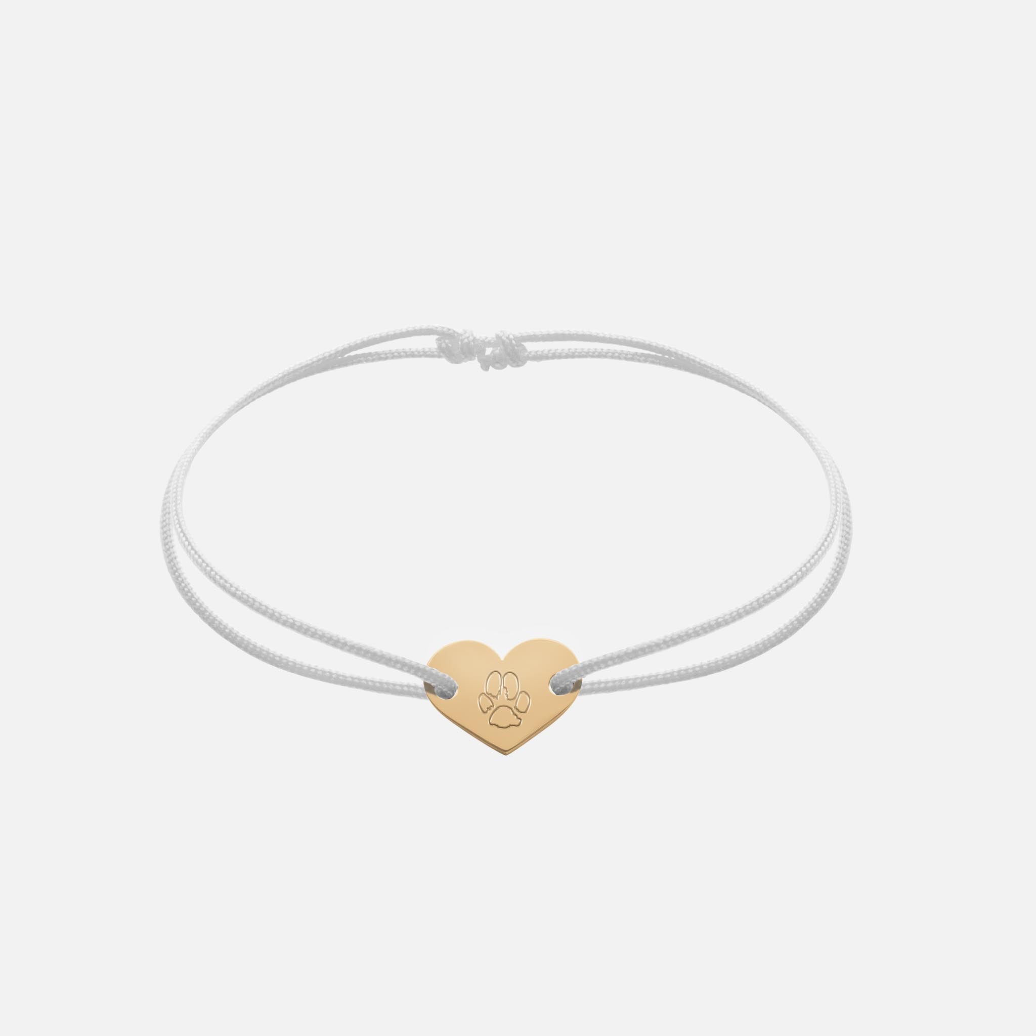Freundschaftsband mit Herz (Gold)