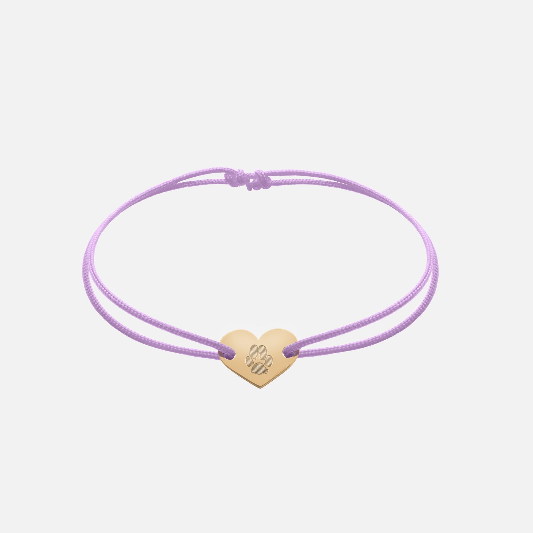 Freundschaftsband mit Herz (Gold)