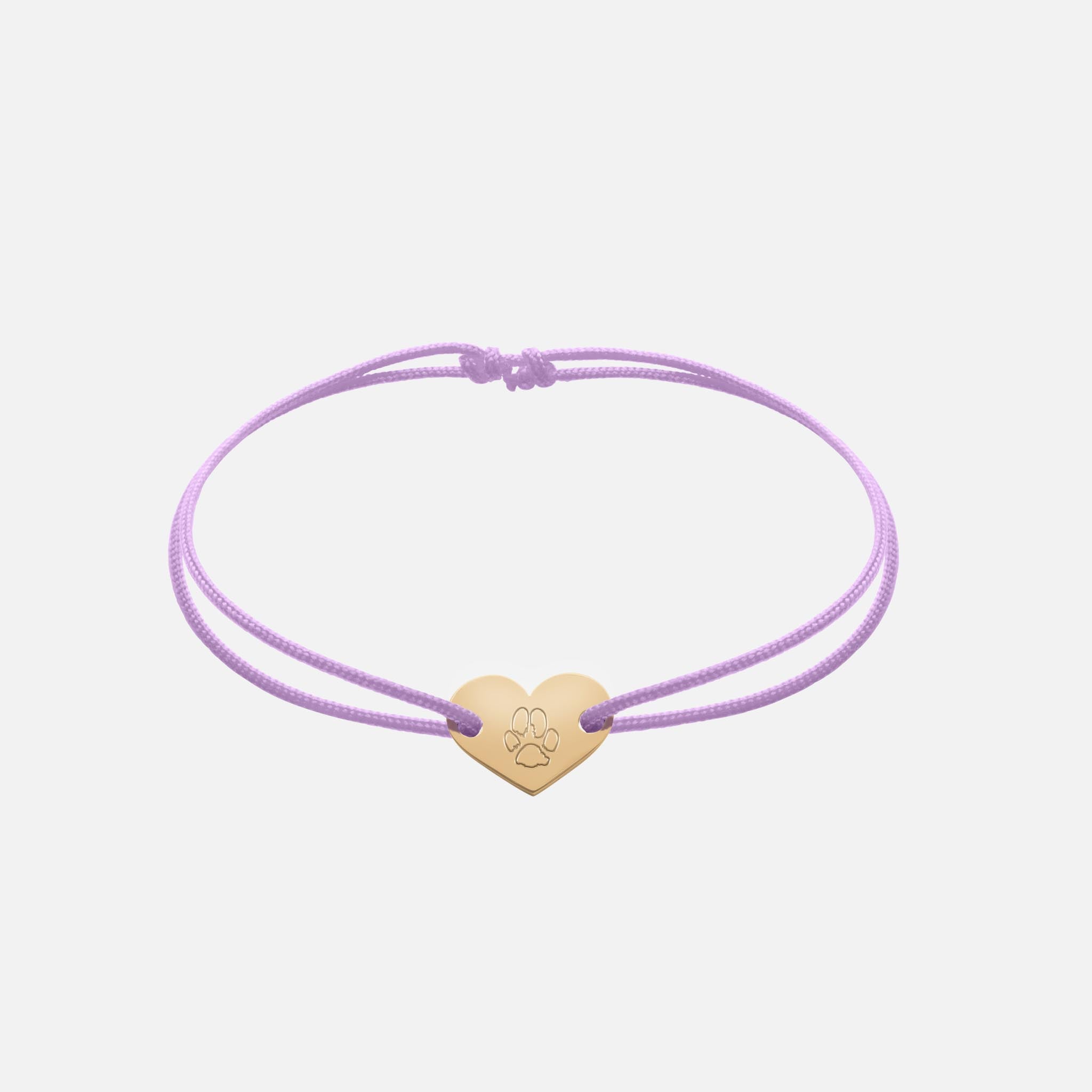 Freundschaftsband mit Herz (Gold)