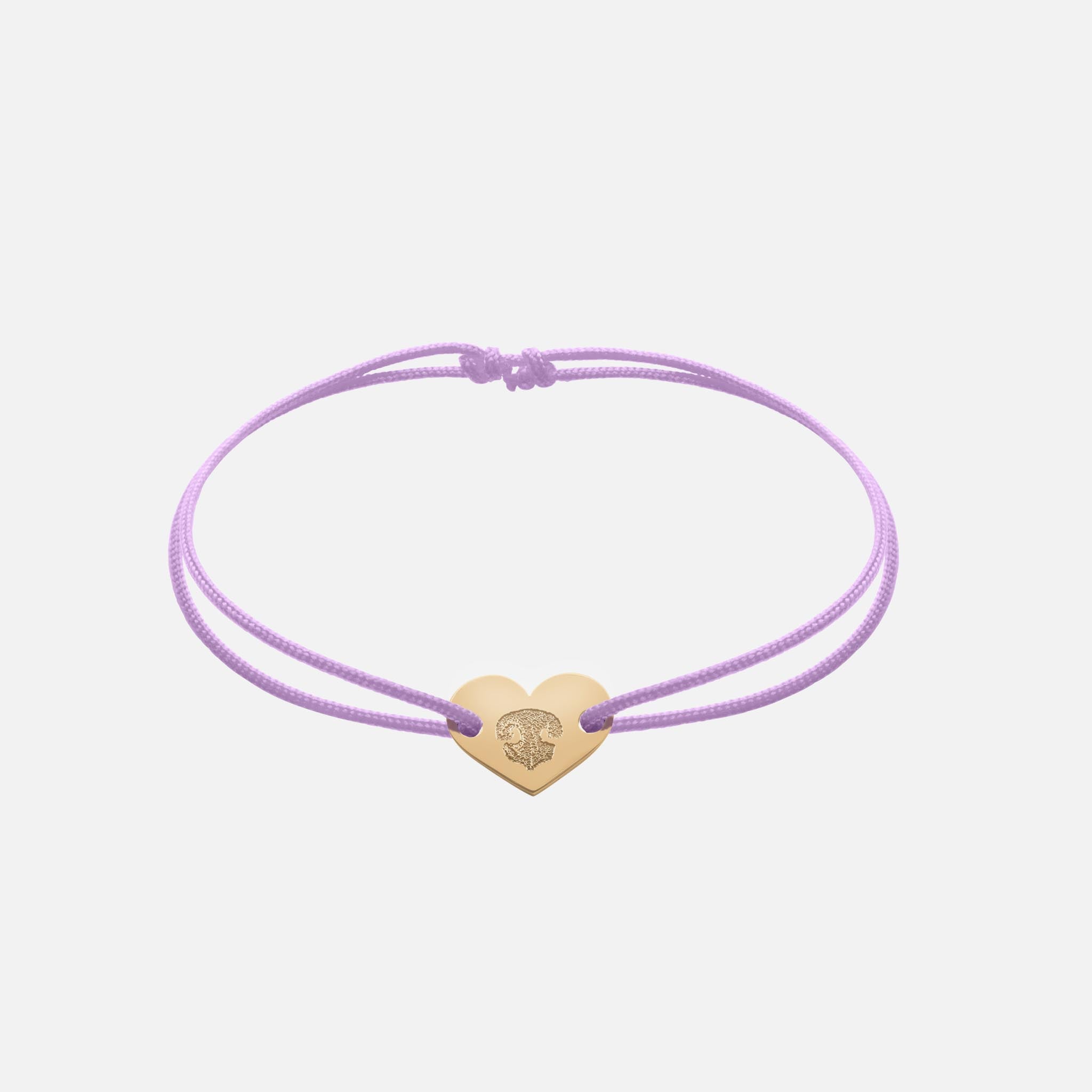Freundschaftsband mit Herz (Gold)