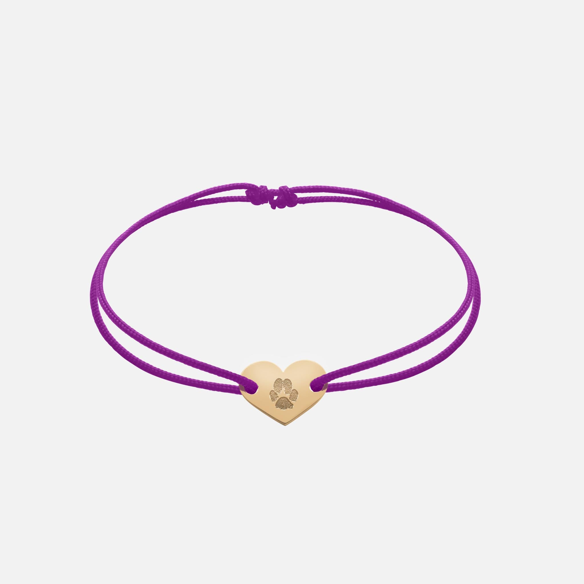 Freundschaftsband mit Herz (Gold)