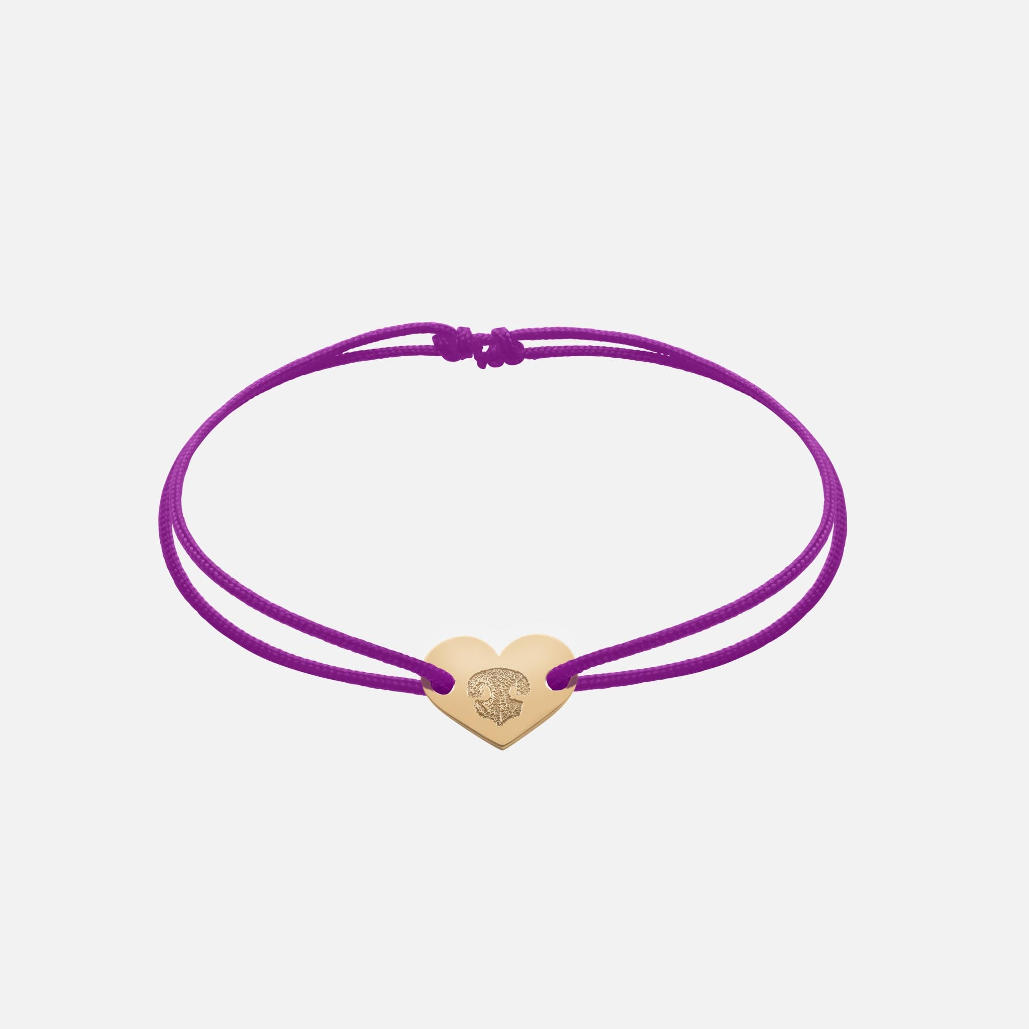 Freundschaftsband mit Herz (Gold)