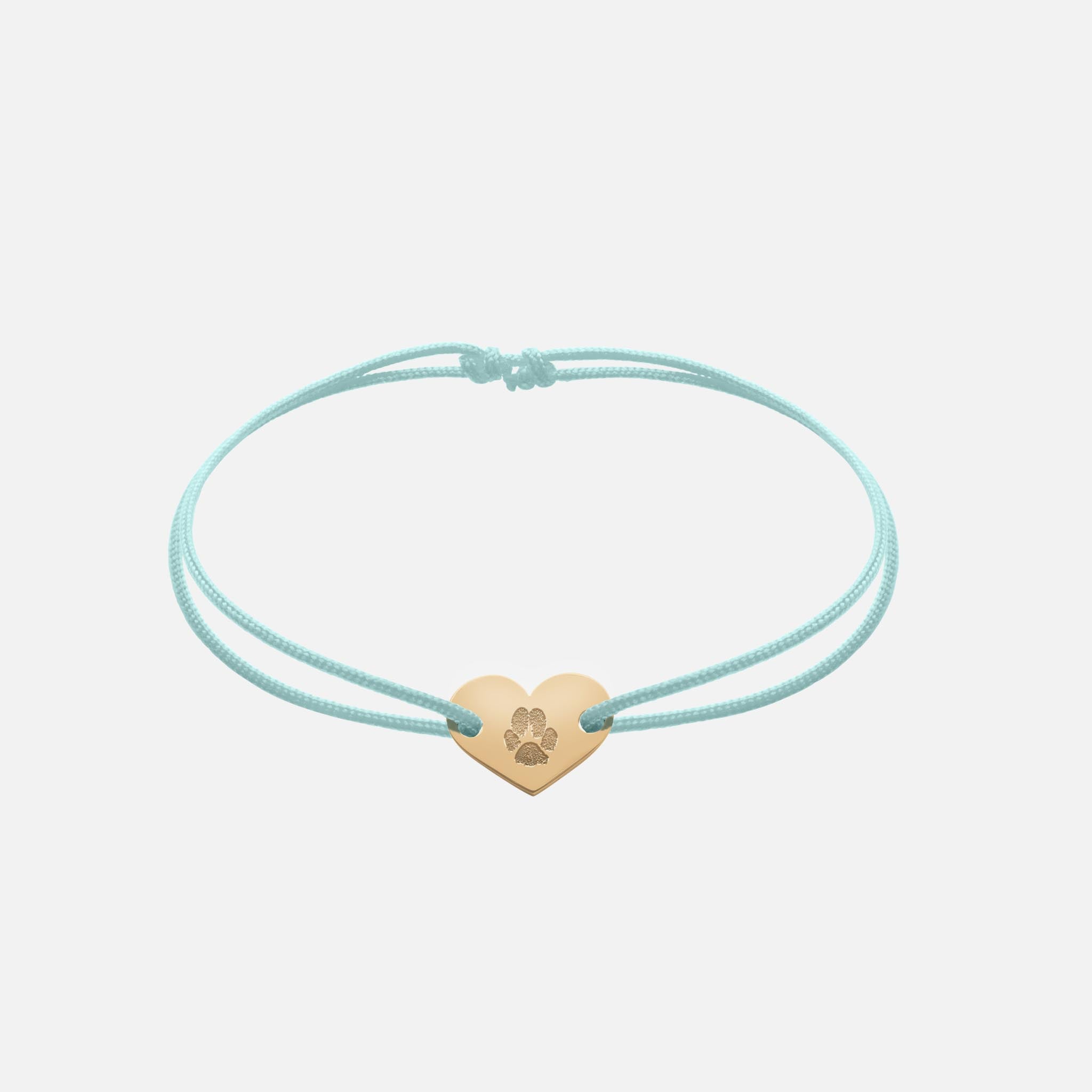Freundschaftsband mit Herz (Gold)