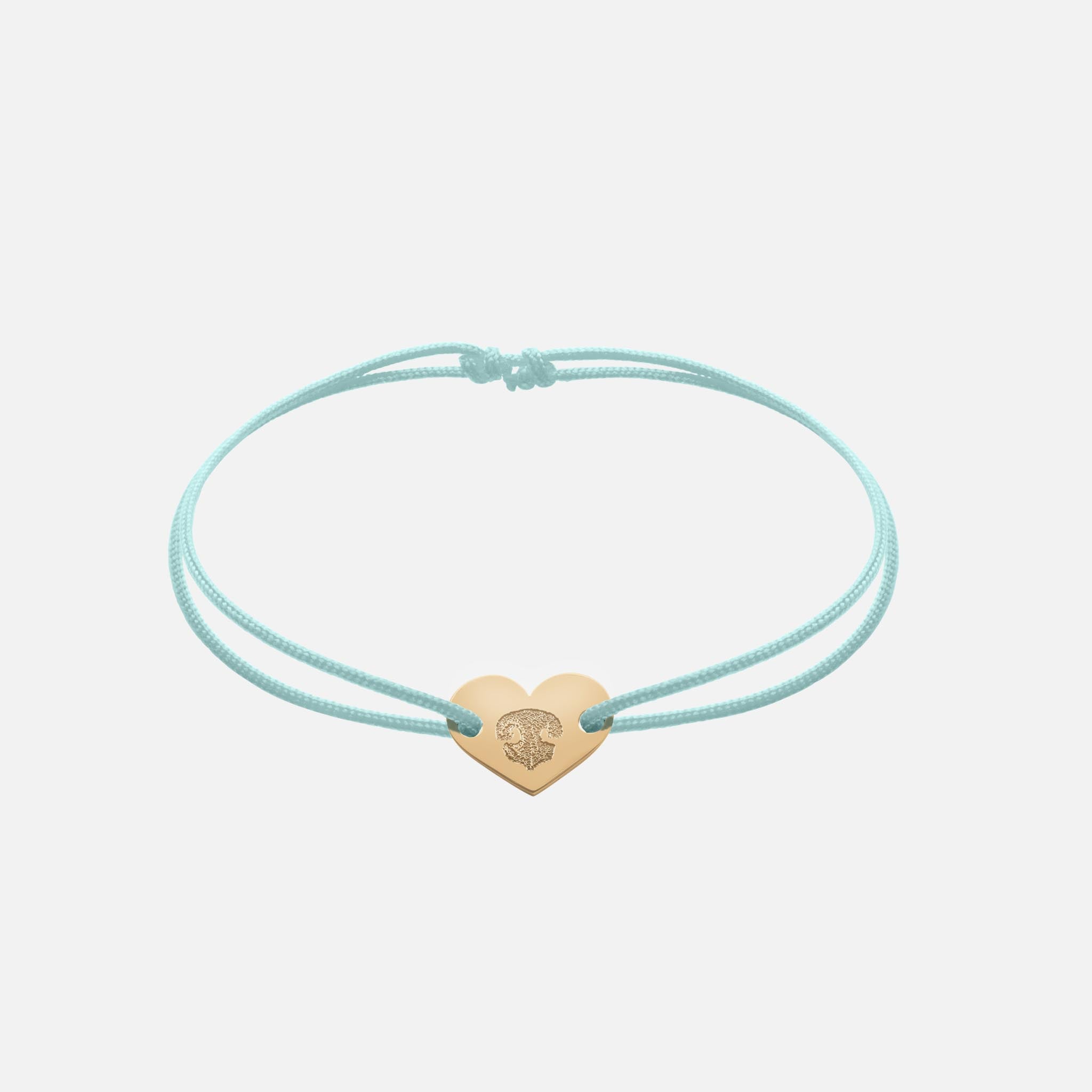 Freundschaftsband mit Herz (Gold)