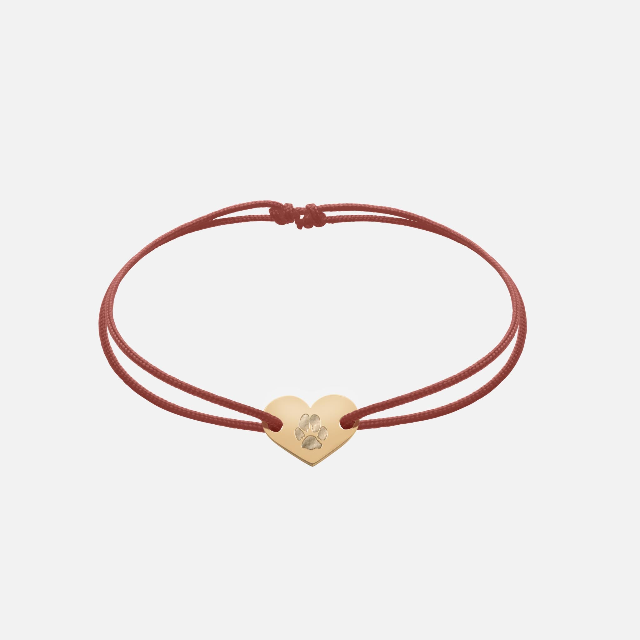 Freundschaftsband mit Herz (Gold)