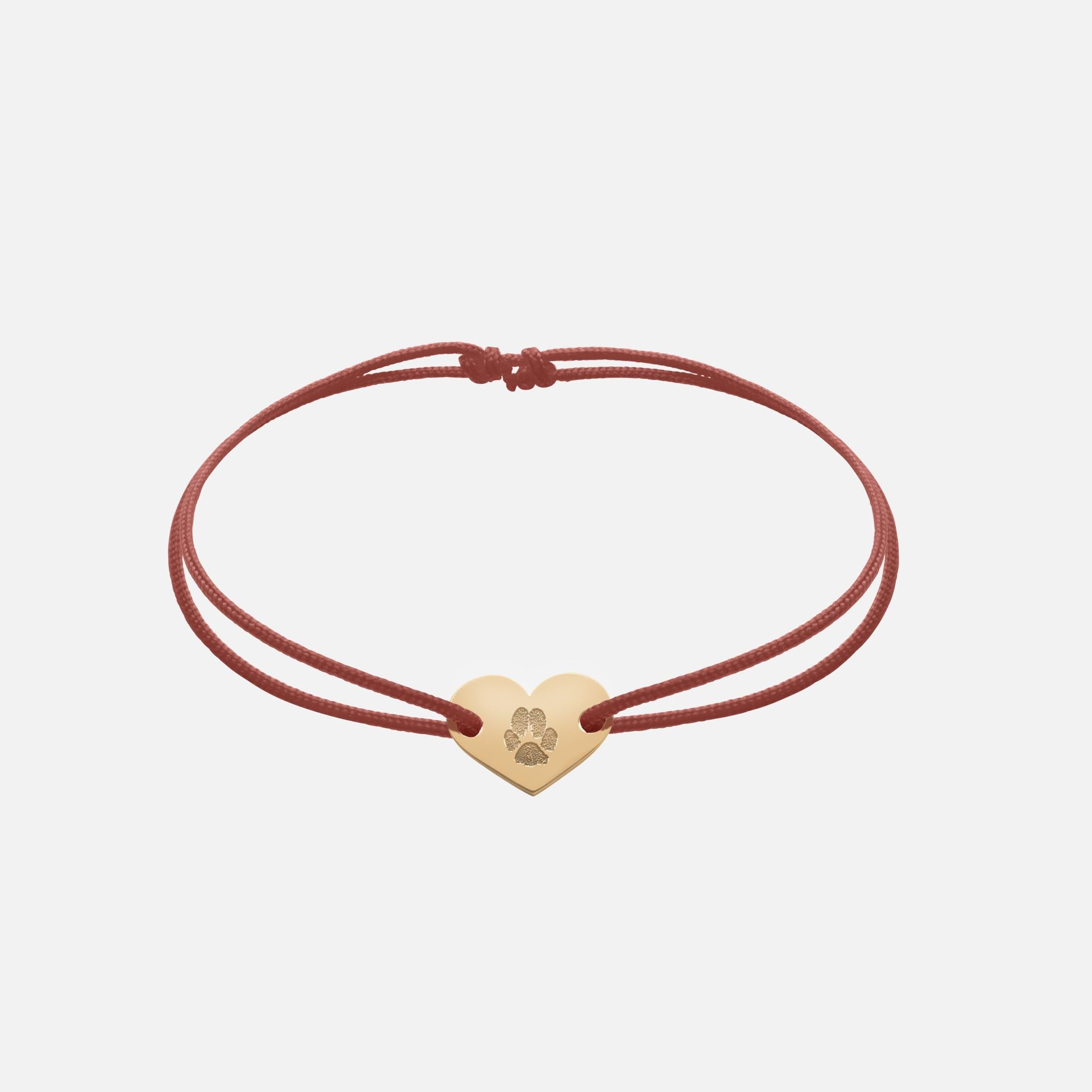 Freundschaftsband mit Herz (Gold)