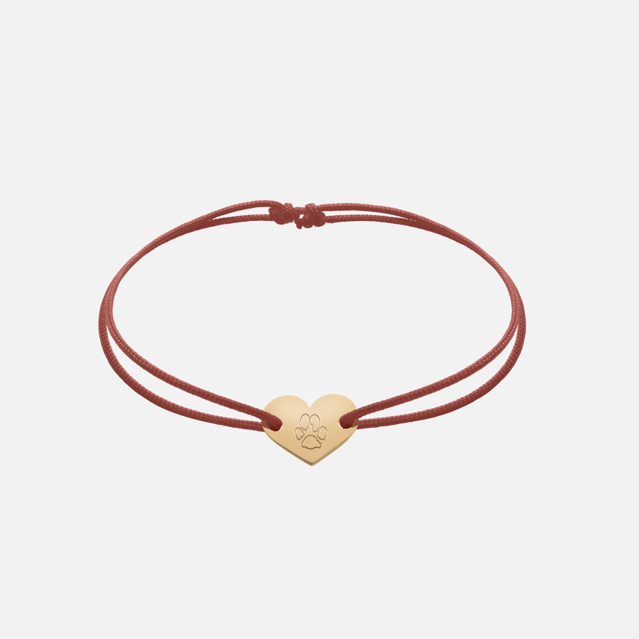 Freundschaftsband mit Herz (Gold)