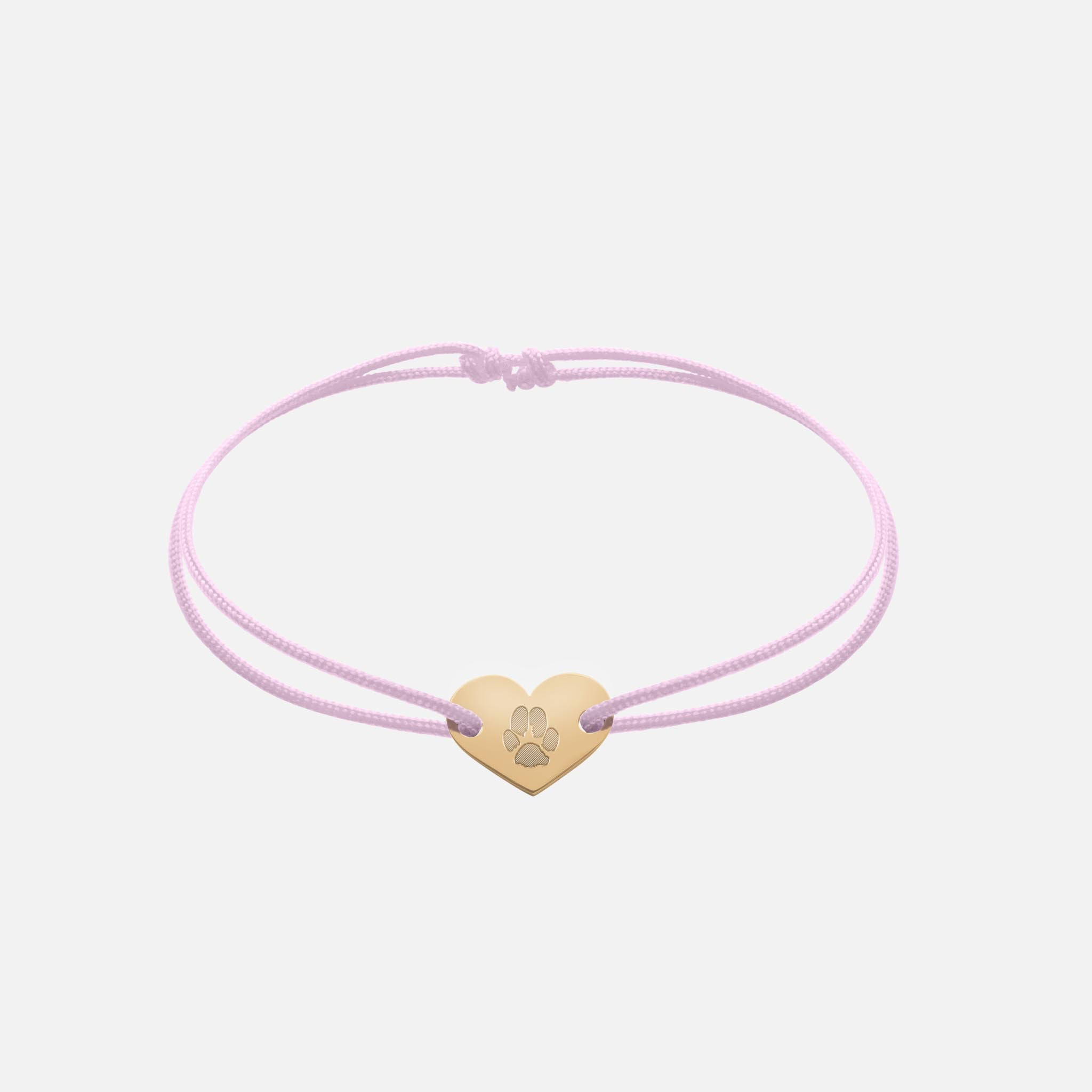 Freundschaftsband mit Herz (Gold)