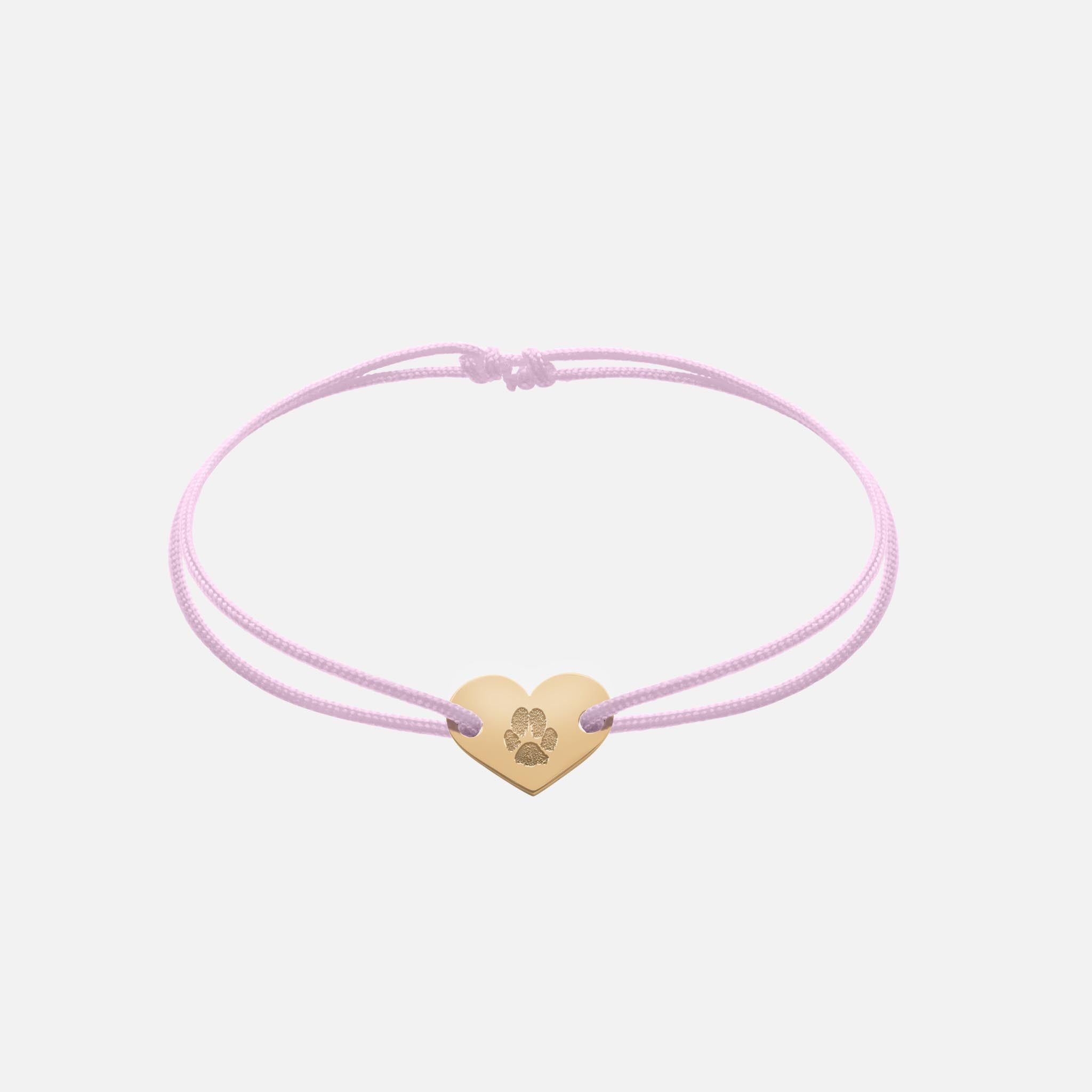 Freundschaftsband mit Herz (Gold)