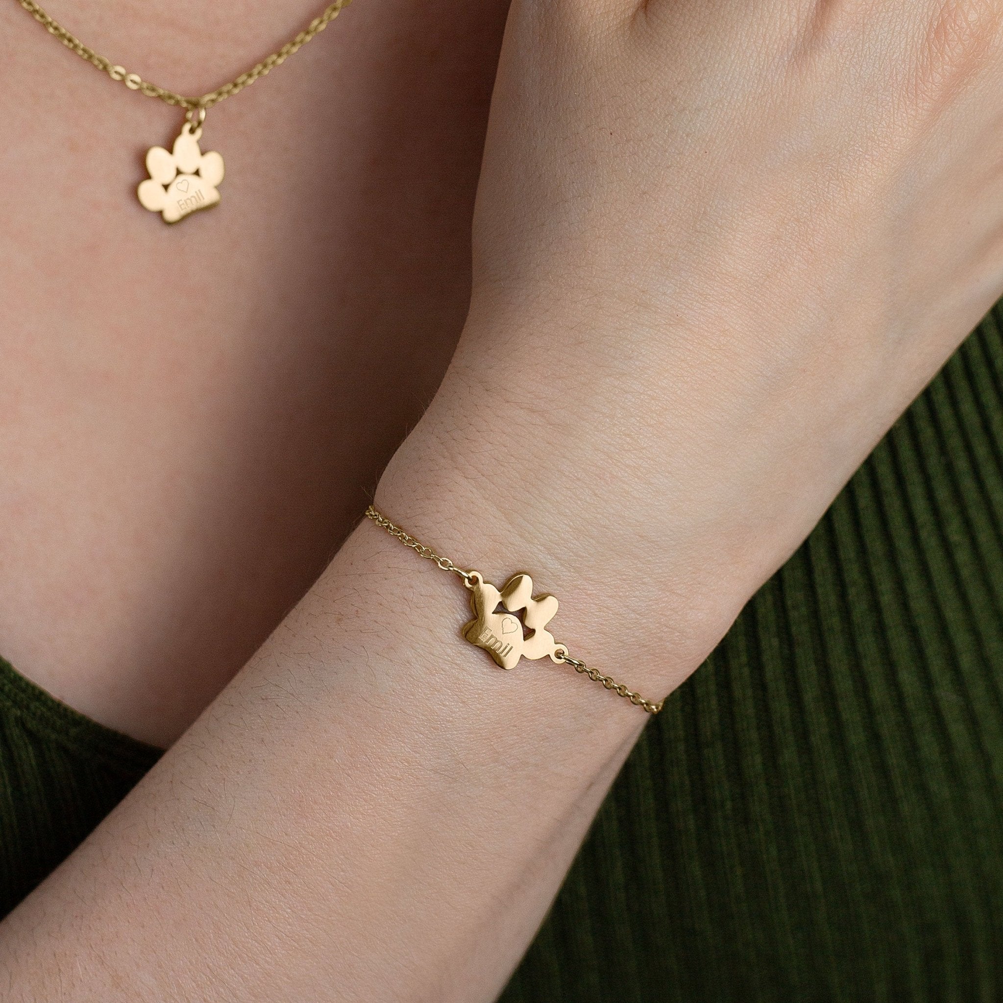 Armband mit einer Pfote - Infinity Paws