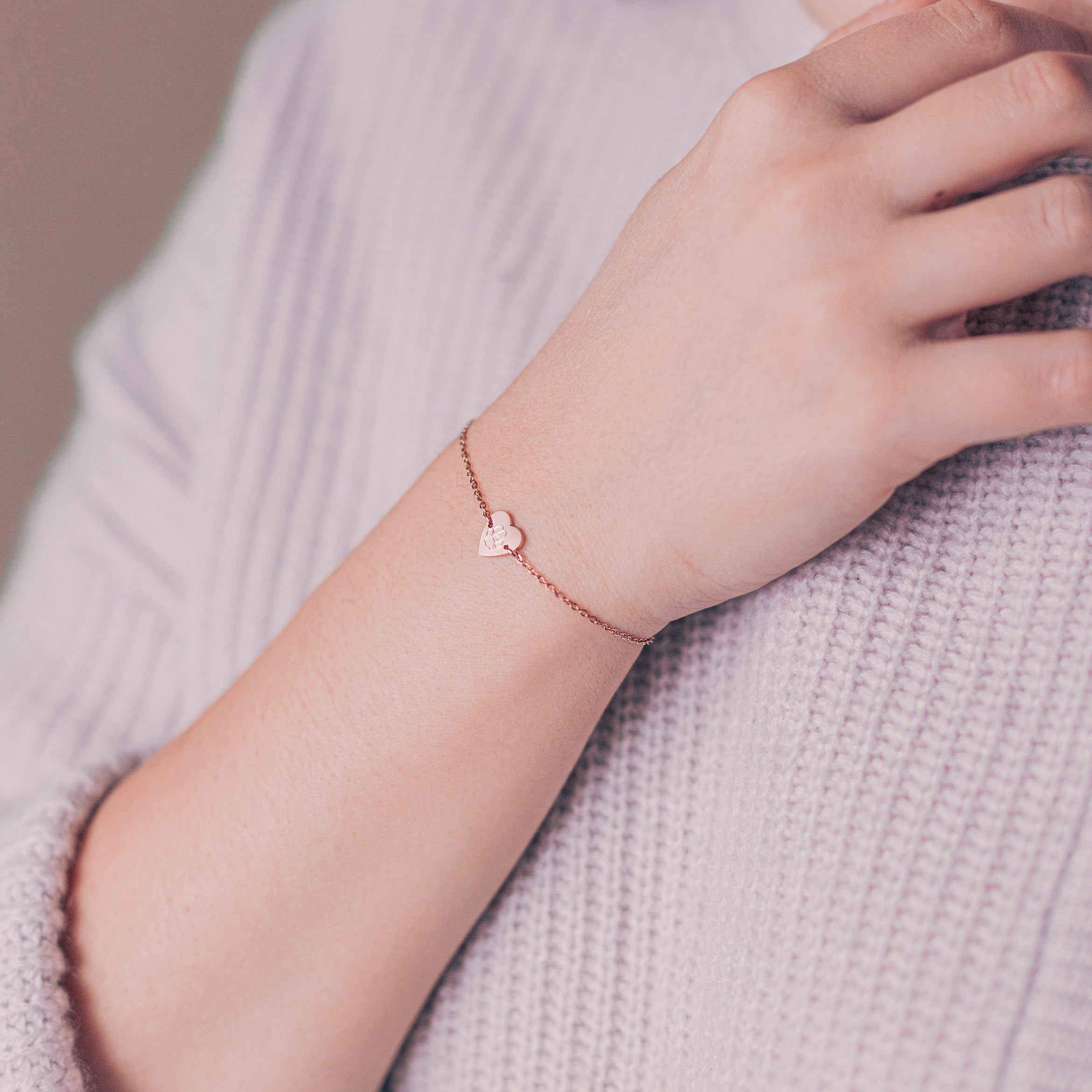 Bracelet With Heart Pendant