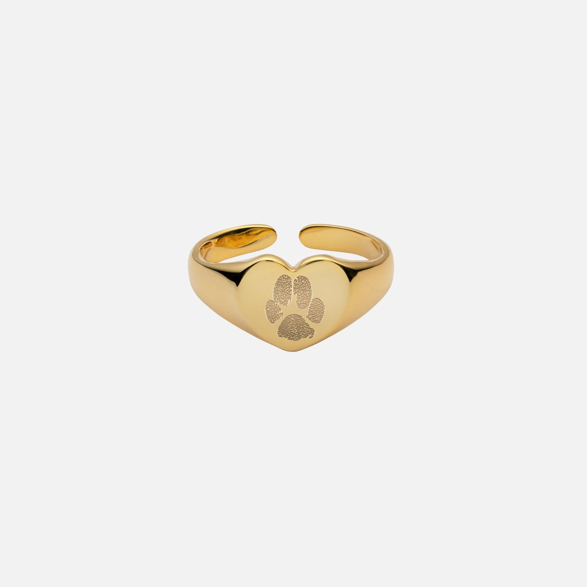 Ring mit Herz-Siegel - Infinity Paws